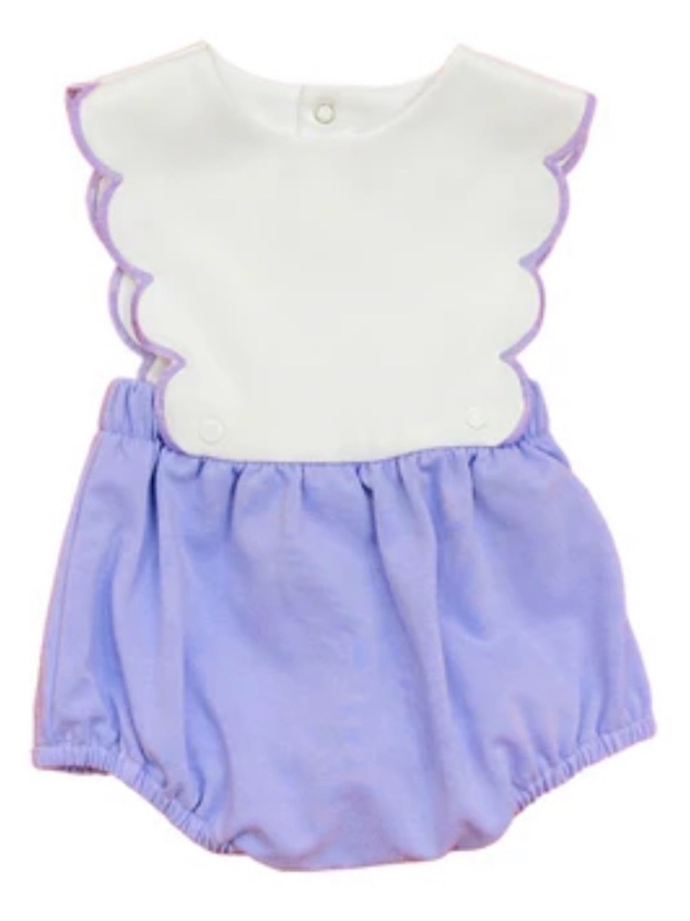 SOPHIE & LUCAS CLASSIC KNIT SCALLOP OVERALL